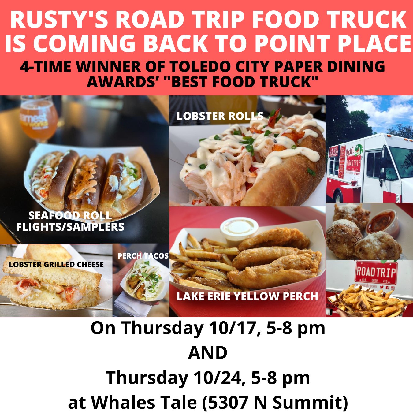 Rusty's Road Trip food truck returns to Point Place