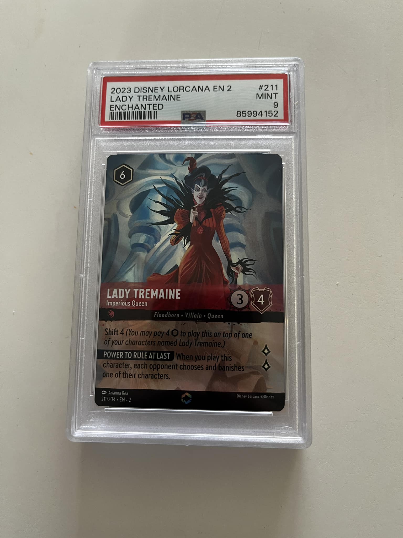 Getting Enchanted Card Graded by PSA in Disney Lorcana TCG