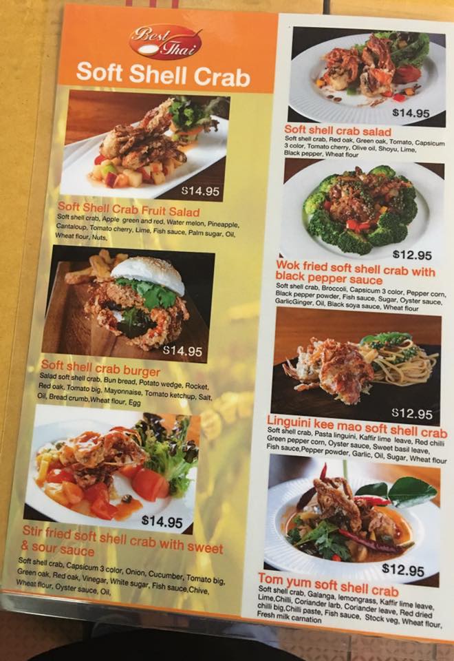 Best Thai Diner First Day Of Winter We Re All About The Soft Shell Crabs Check Out This New Menu Of Soft Shell Crab Dishes Yum Facebook