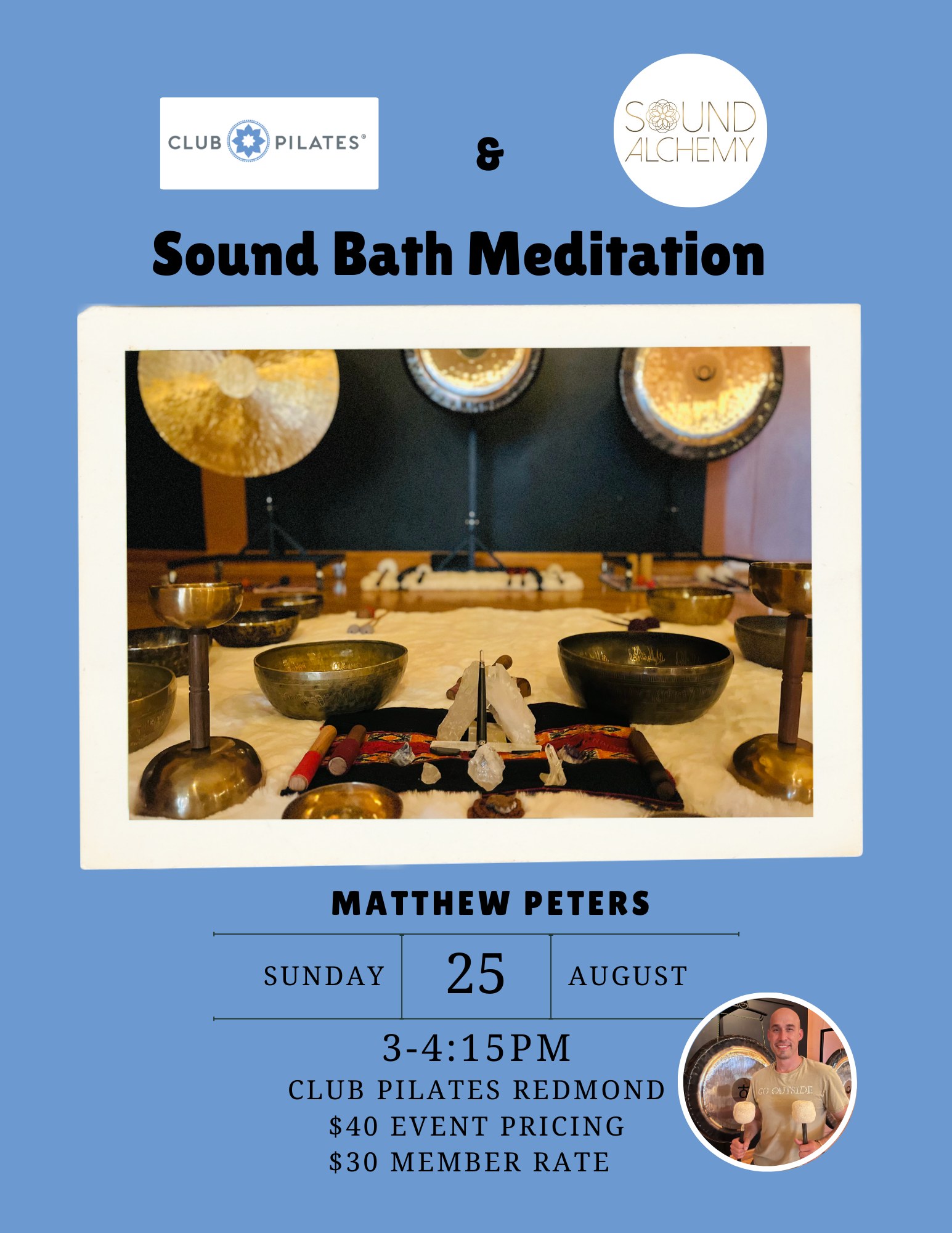 🌟 Sound Bath Meditation Event at Club Pilates Redmond! 🌟