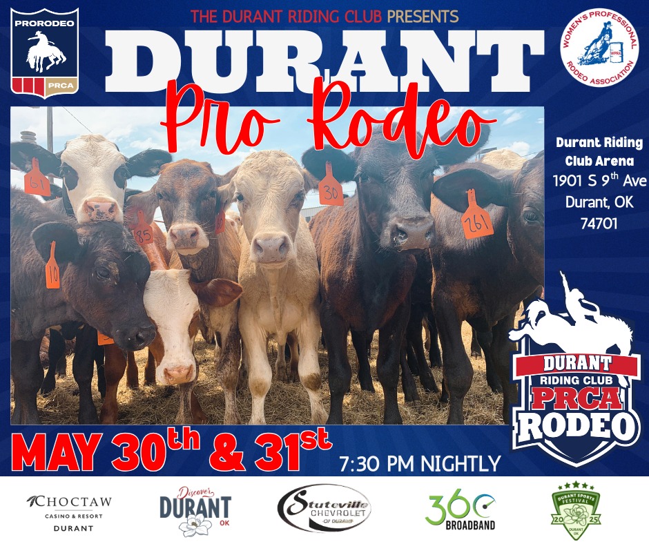 Durant - 🌞 Moo-rnin', Durant! It's Rodeo Day! ⏳ Timed event slack is ...