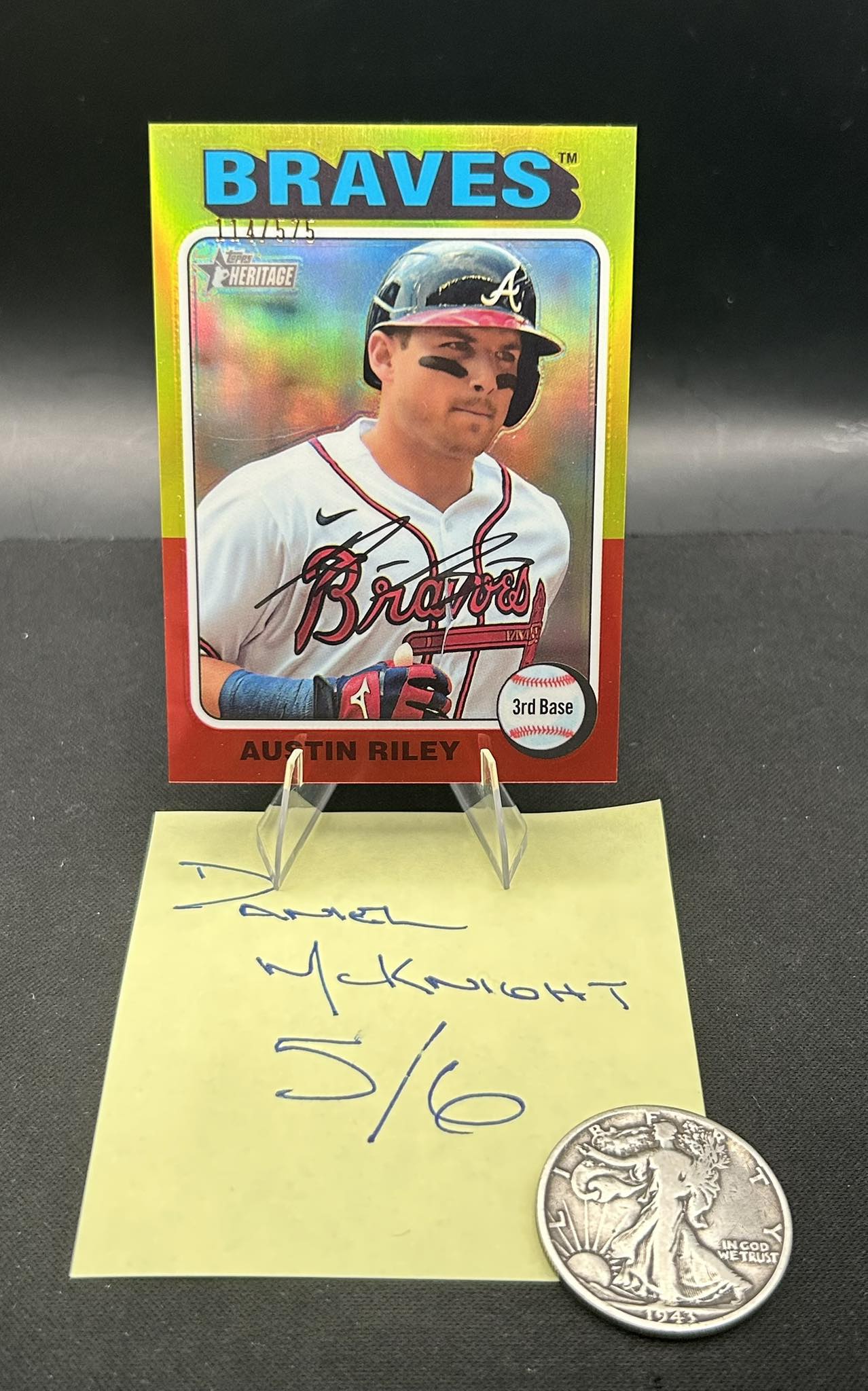 CHECK OUT THIS AUSTIN RILEY 2016 TOPPS HERITAGE #69 MINOR LEAGUE 