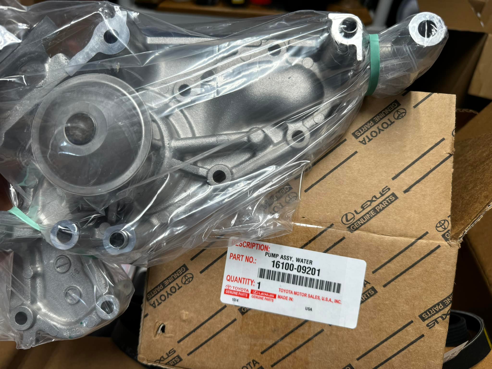 Current V8 OEM water pump not made by Aisin