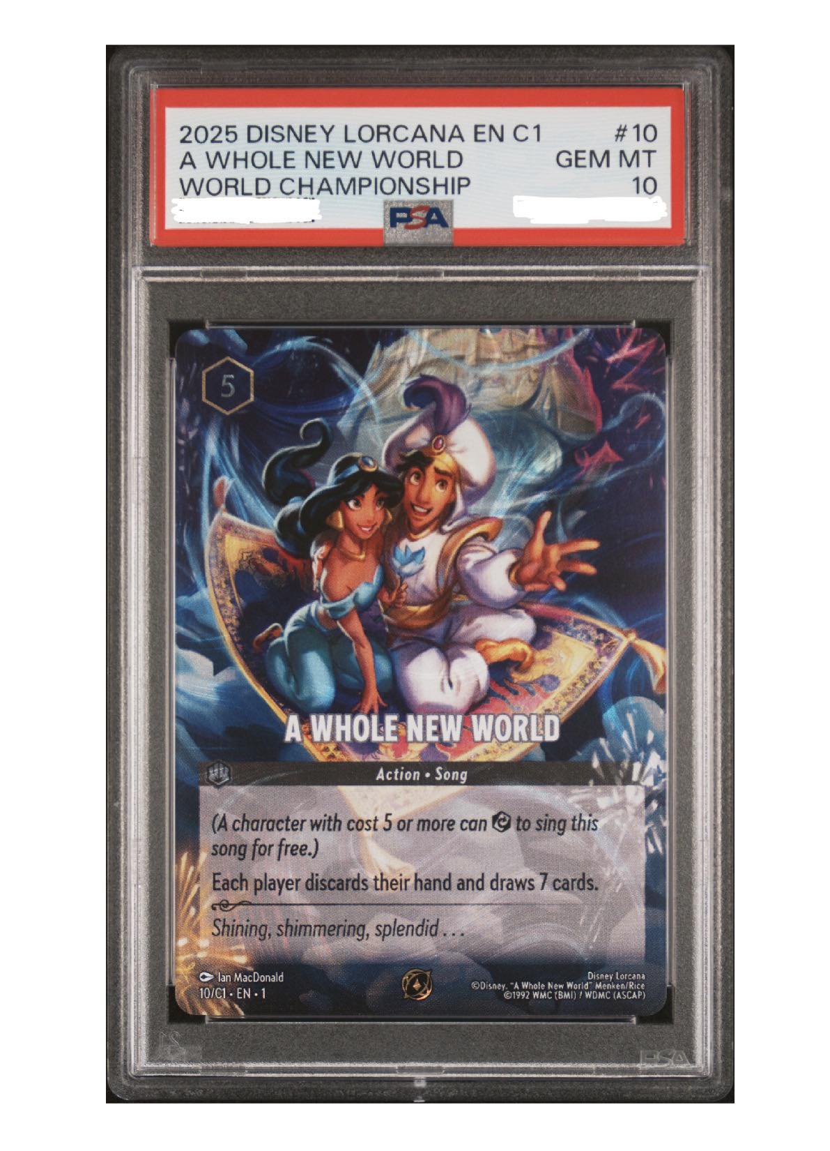 Completing the holy grail of Lorcana with PSA 10 foil and