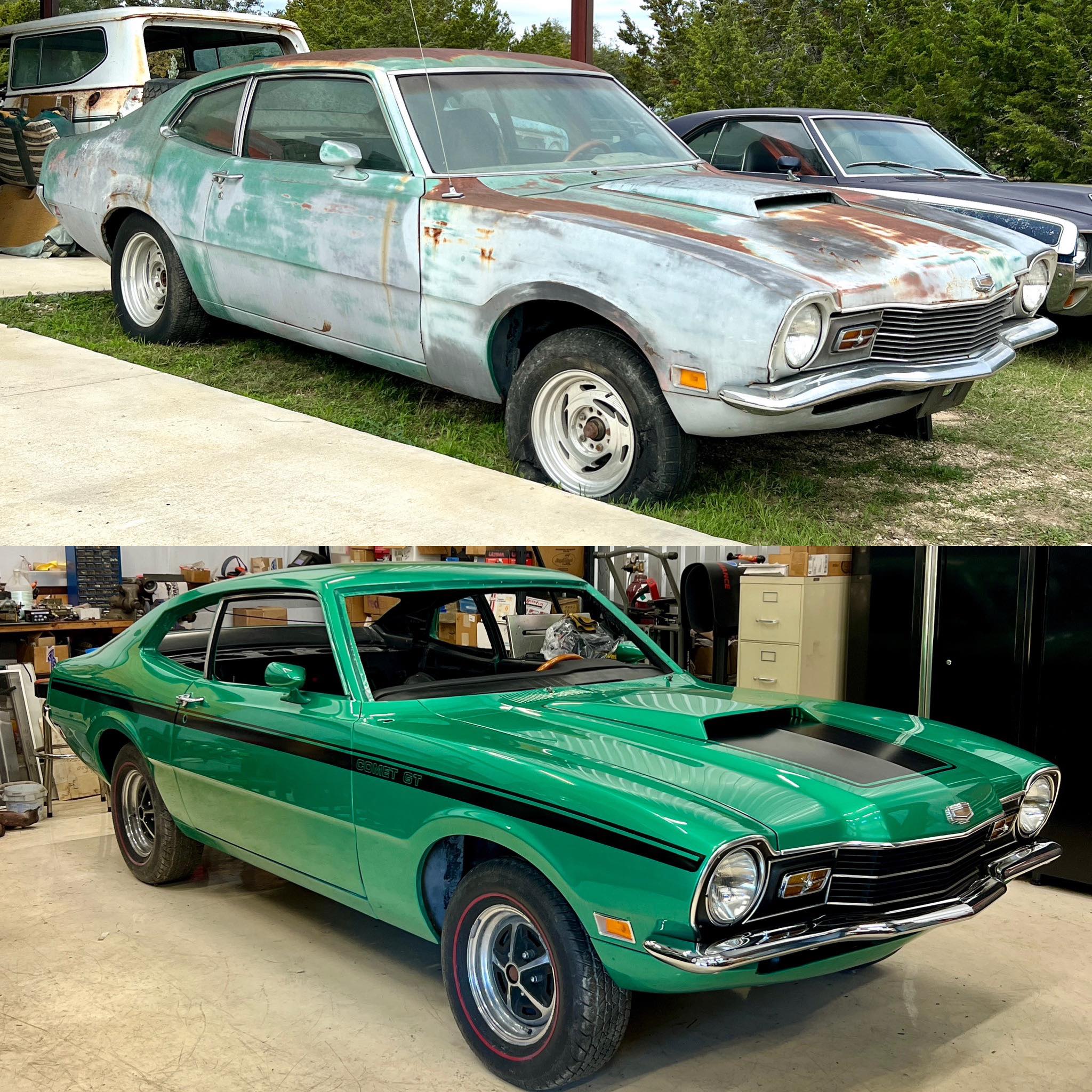 Restoring 1971 green gt maverick