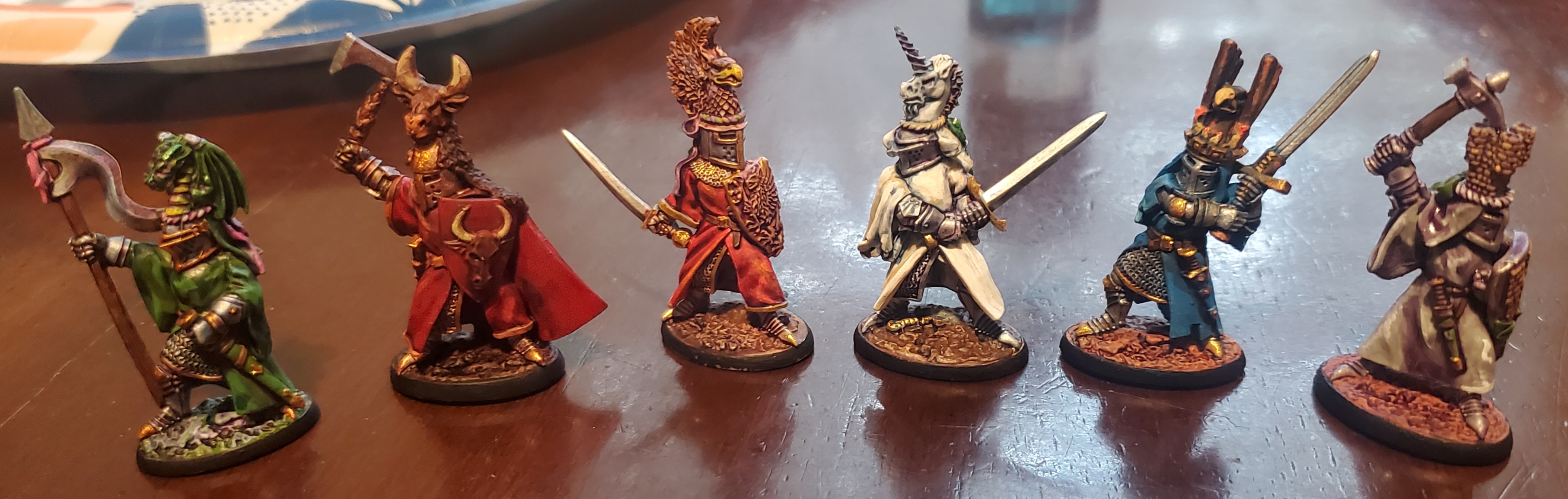 Overlooking Sir James the Blue in Reaper Miniatures knights group