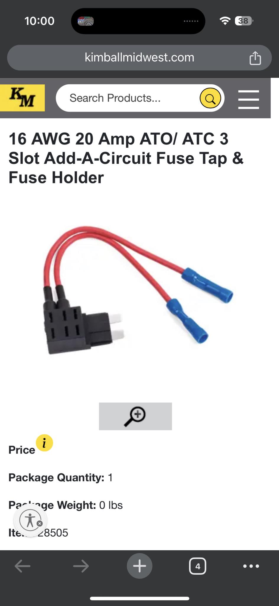 Artudatech - 5Pcs Micro3 Fuse Automotive ATL 20A 3 Prong Micro Blade Fuse focus