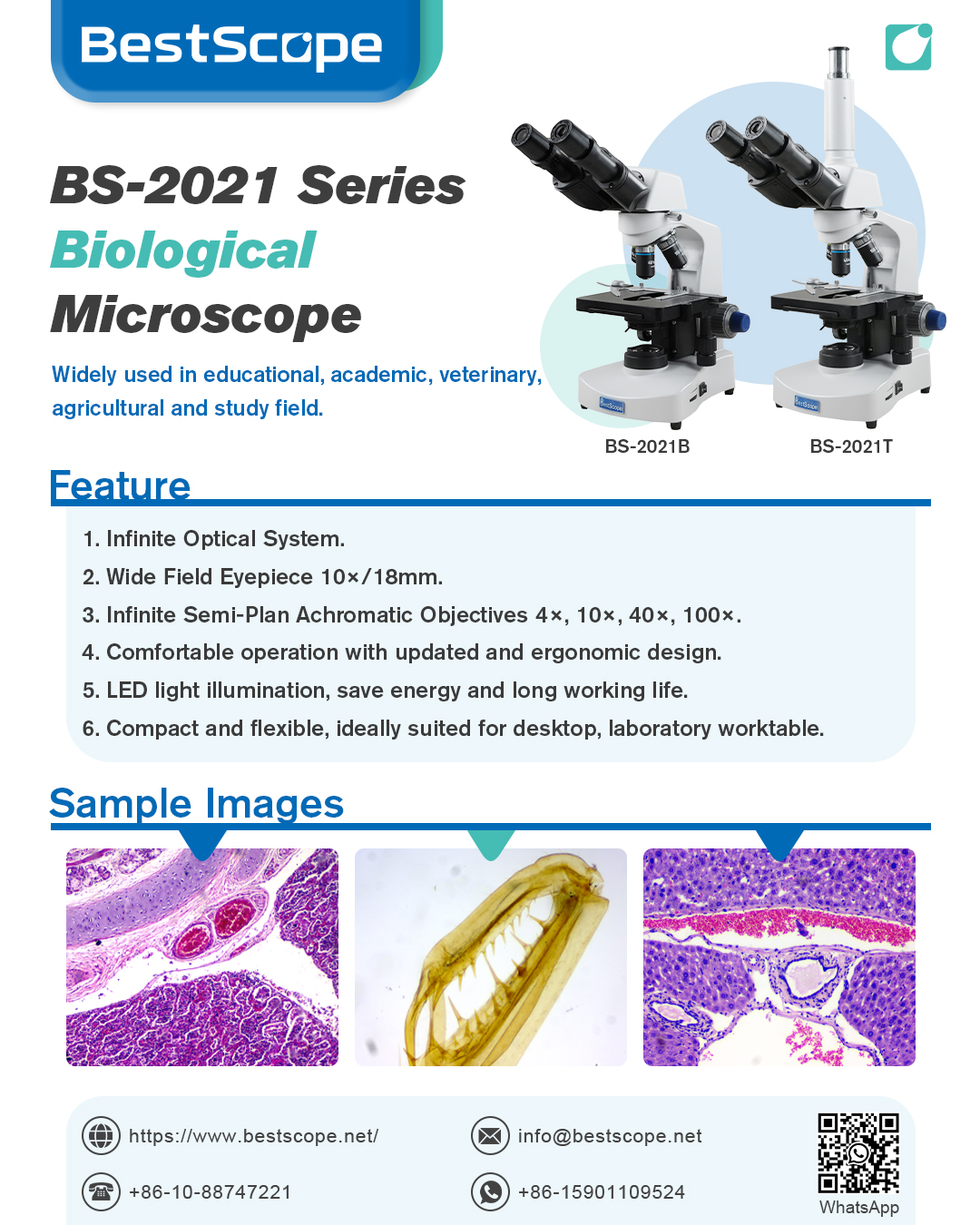BestScope - BS-2021 Series Biological Microscope https://www.bestscope ...