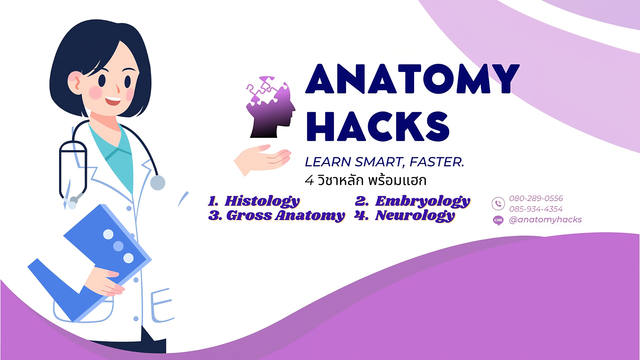Anatomy Hacks ติวเตอร์ Anatomy เรียนพิเศษ online