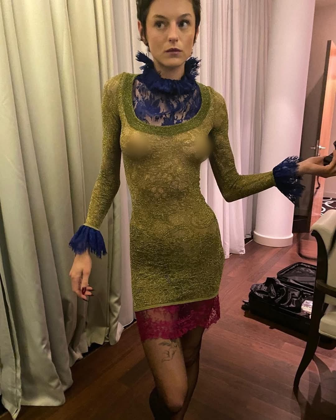 Emma Corrin loves a sheer dress
