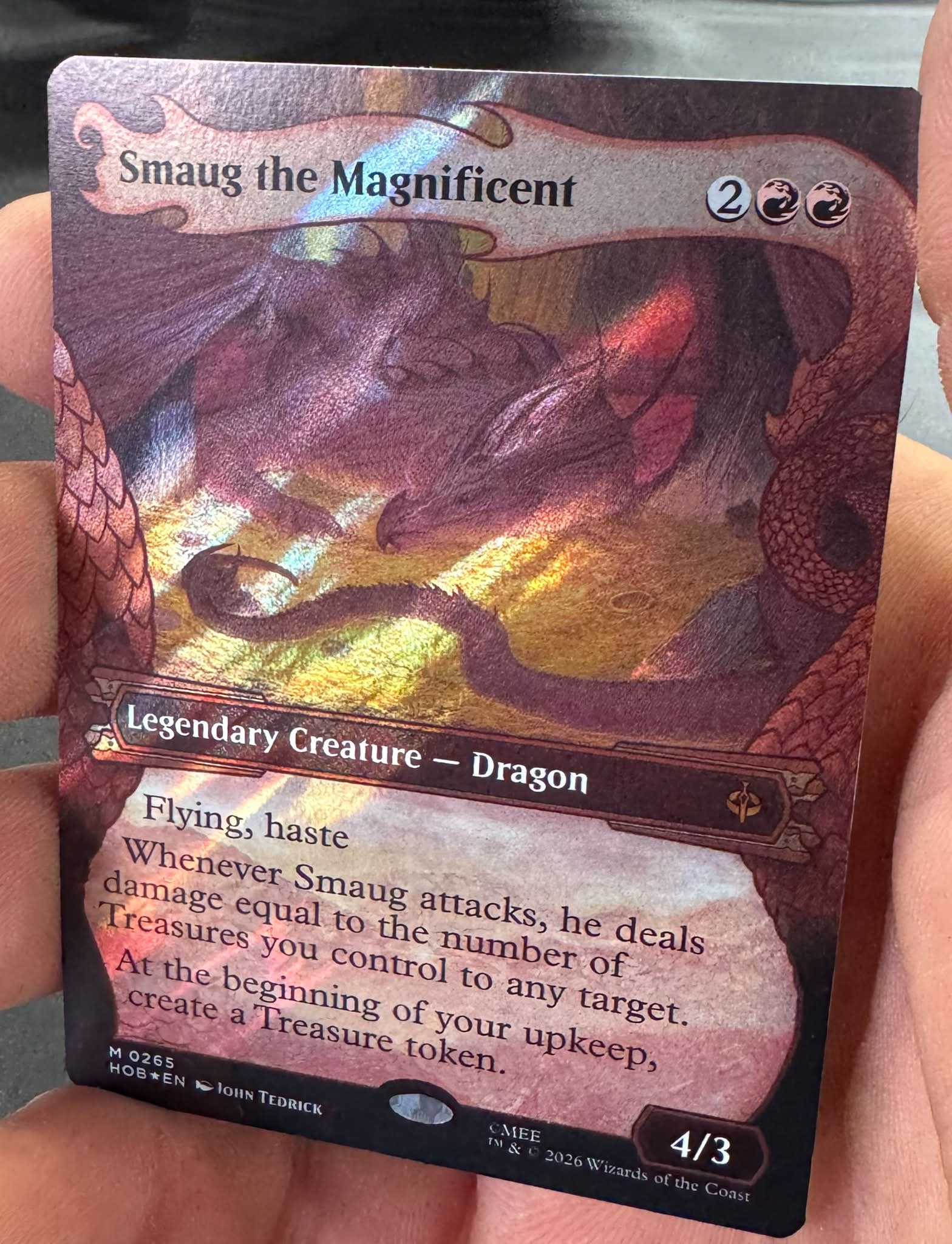 Smaug the magnificent showcase in surge foil?!? I call that a win