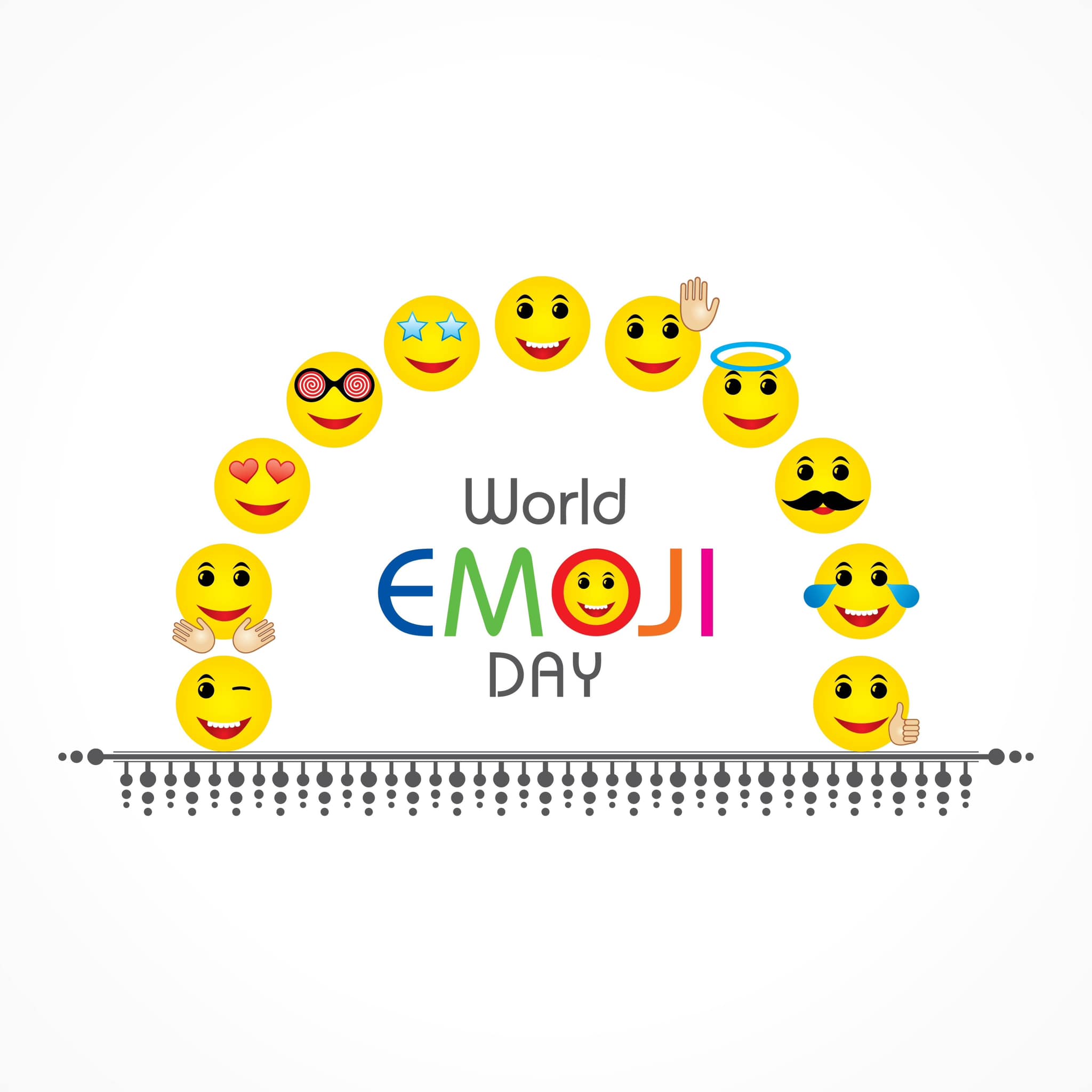 Happy World Emoji Day! 🥰🤪🤩🥳💐🤓 #EmojiDay Share the first 5