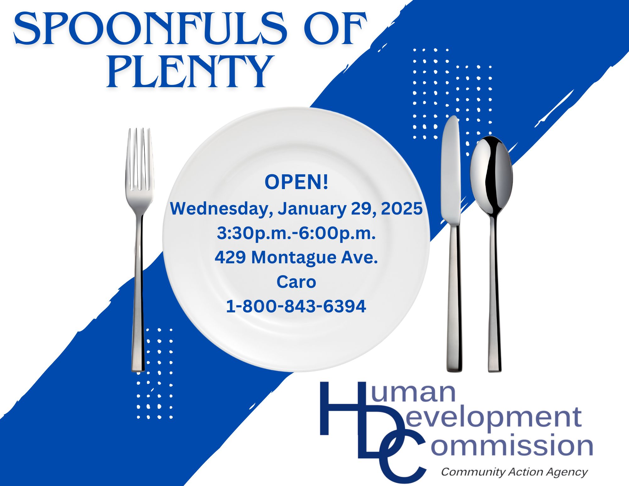 Human - We are happy to announce that Spoonfuls of Plenty will be open ...