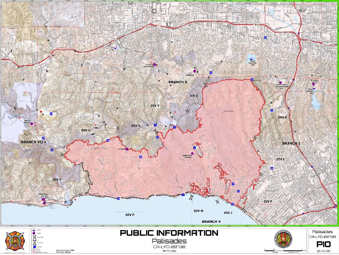 Los - UNDERSTANDING A WILDLAND OPERATIONS MAP: An incident the size of ...