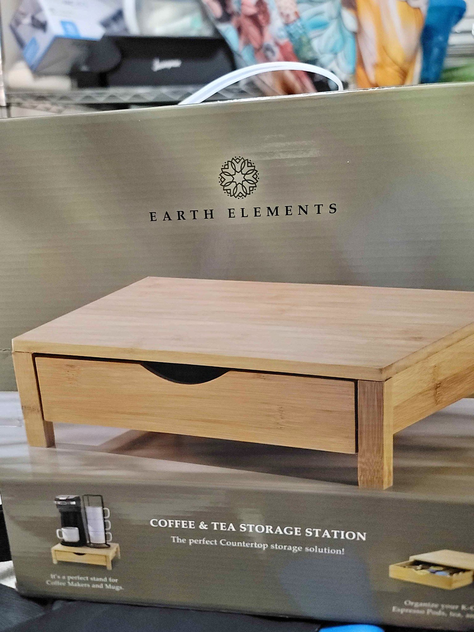Earth Elements Bamboo Coffee & Tea Storage Station - Coffee Tables ...