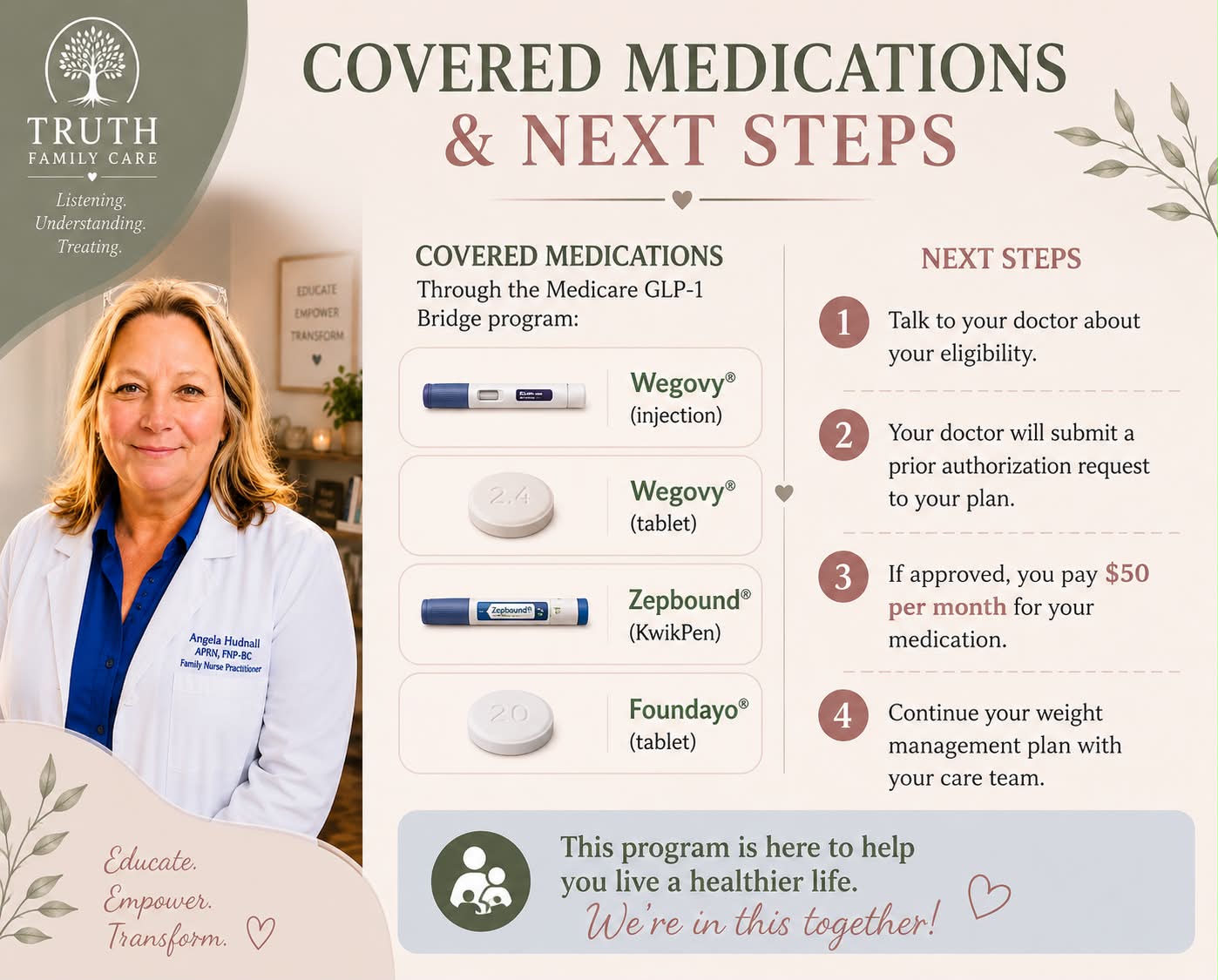 Are you eligible? Medicare's new GLP-1 Bridge program will cover certain weight-loss drugs starting this week. But as of now, the program isn't permanent: http://www.wgrz.com/article/news/nation-world/medicare-covering- glp-1-weight-loss-drugs-bridge 