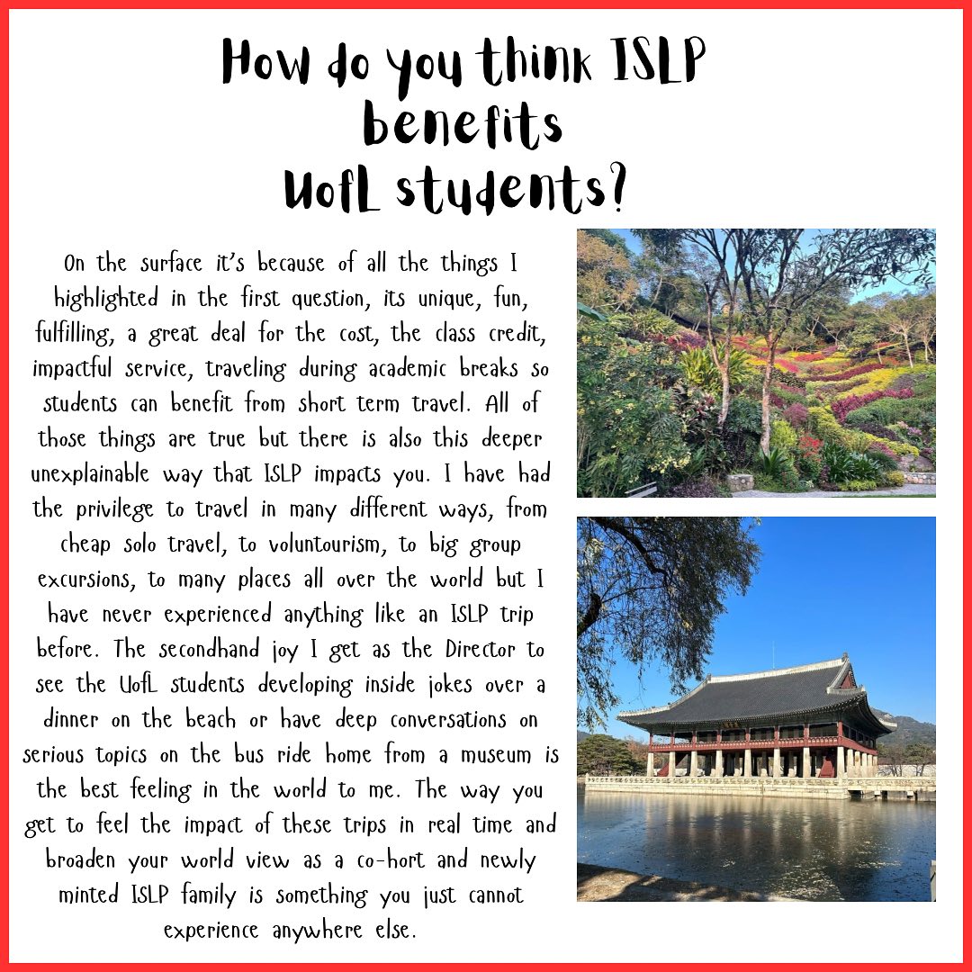 University of Louisville International Service Learning Program ISLP ...