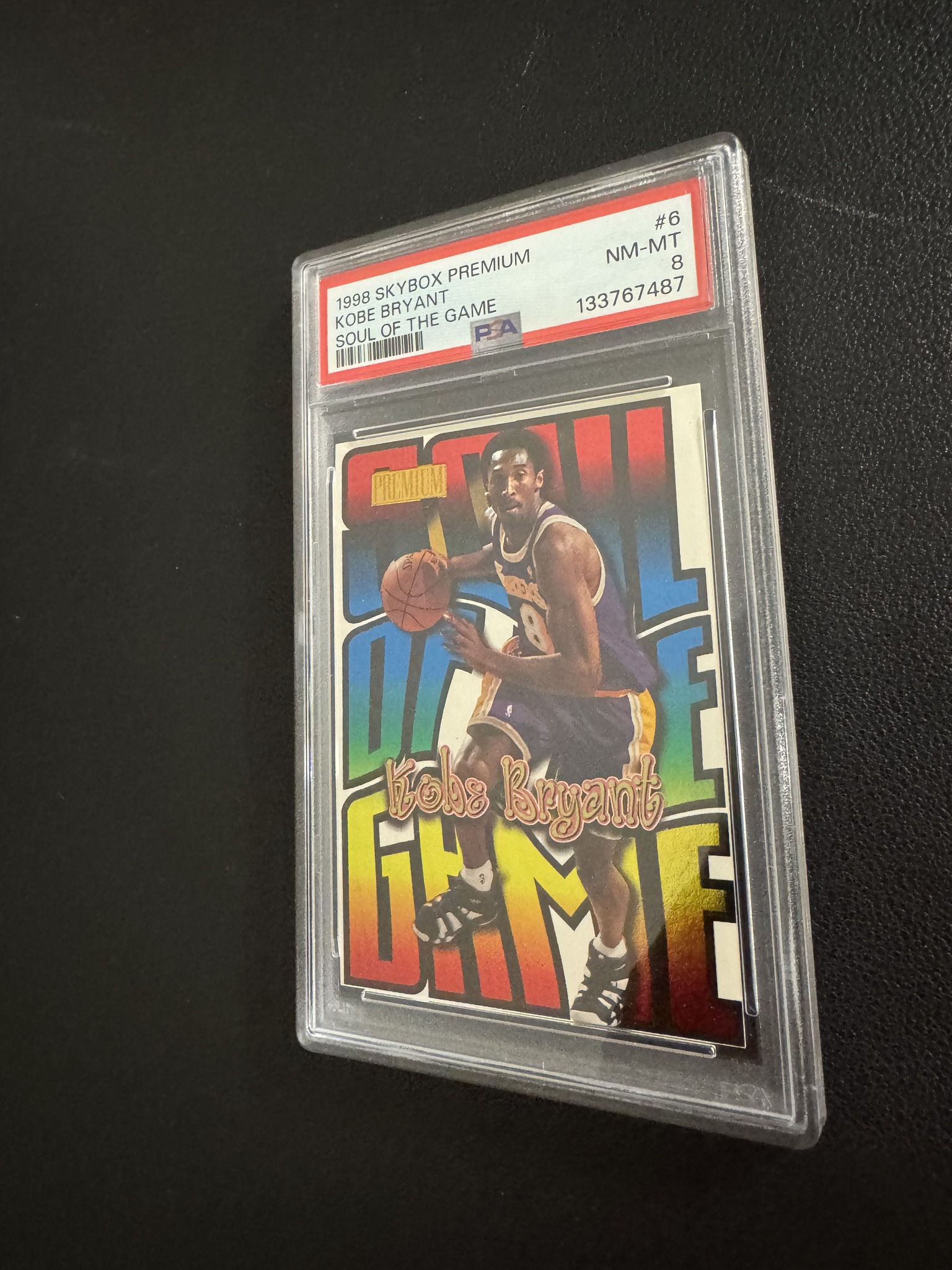 1998 Skybox Premium Kobe Bryant Soul of the Game card for sale