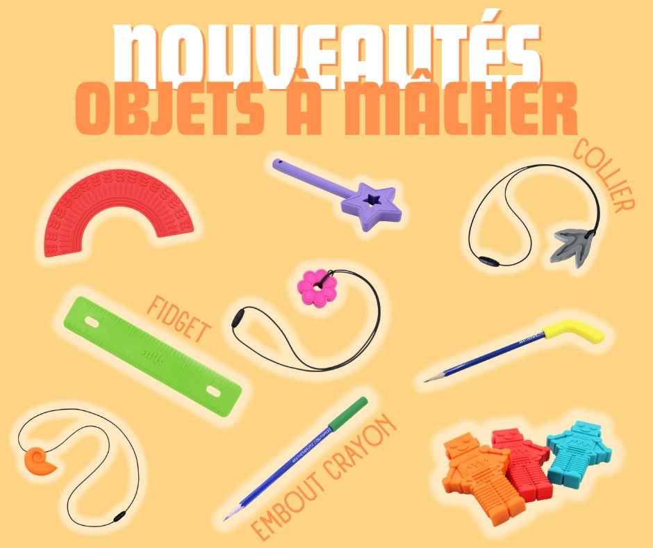 Collier à Mâcher Autisme & TDAH - Silicone Sans BPA | Bien Être Autiste – Bien être autiste