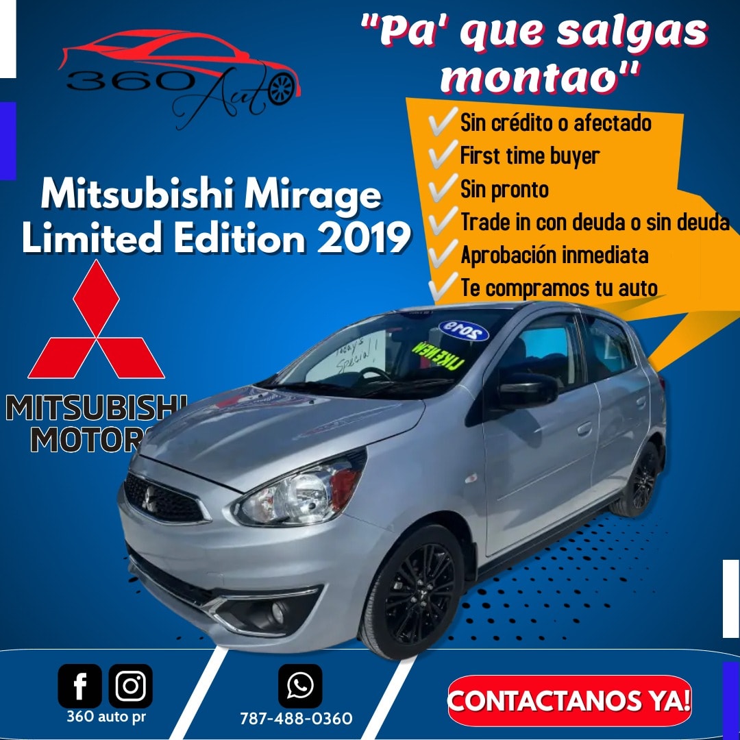 360 Auto PR - 😍 Mitsubishi Mirage Limited edition 2019🔥 GANGA!!!🔥15,995 ...