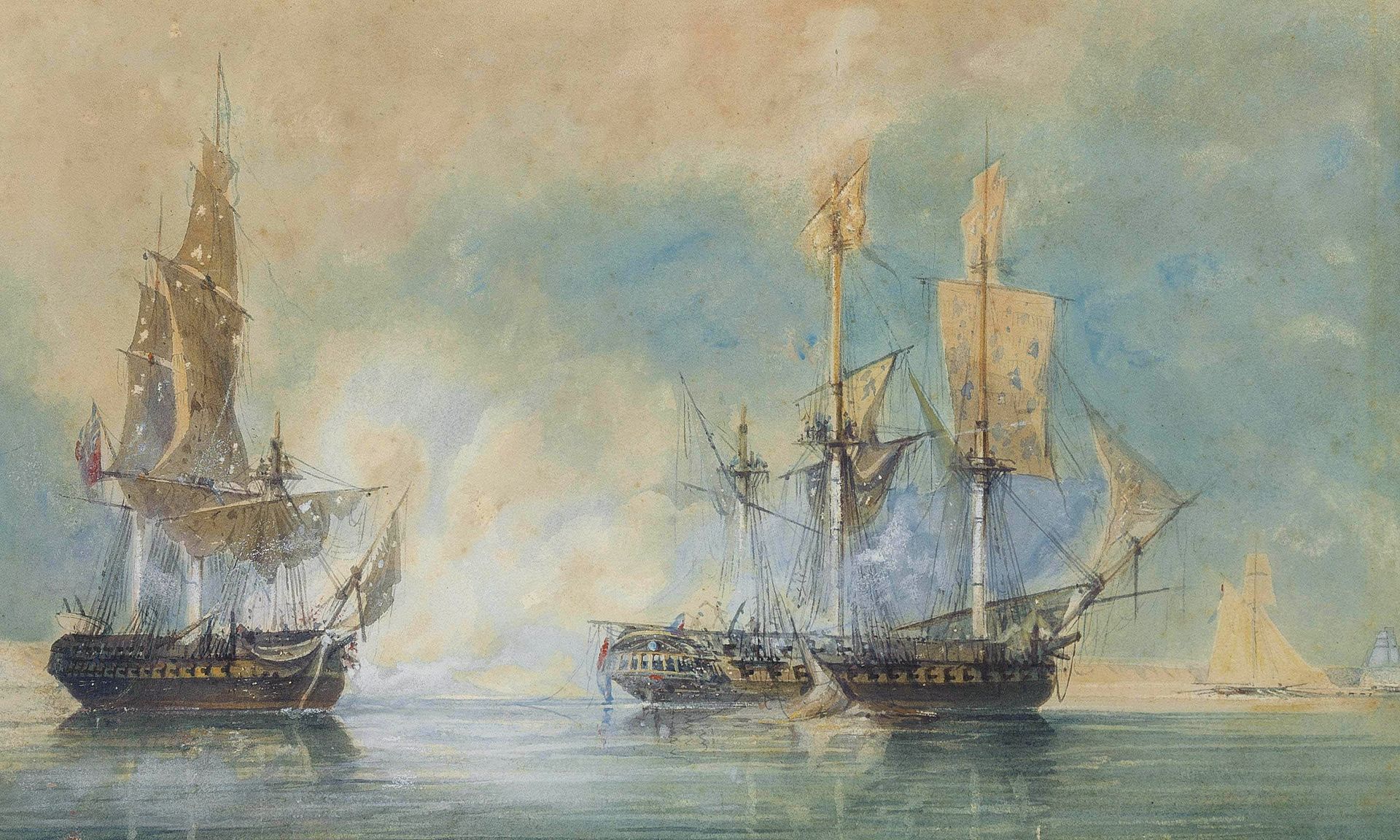 HMS Crescent, capturing the... - Britain's Military History