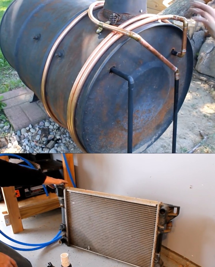 Alaska Prepper - Heat your Garage by using an Outdoor Wood...