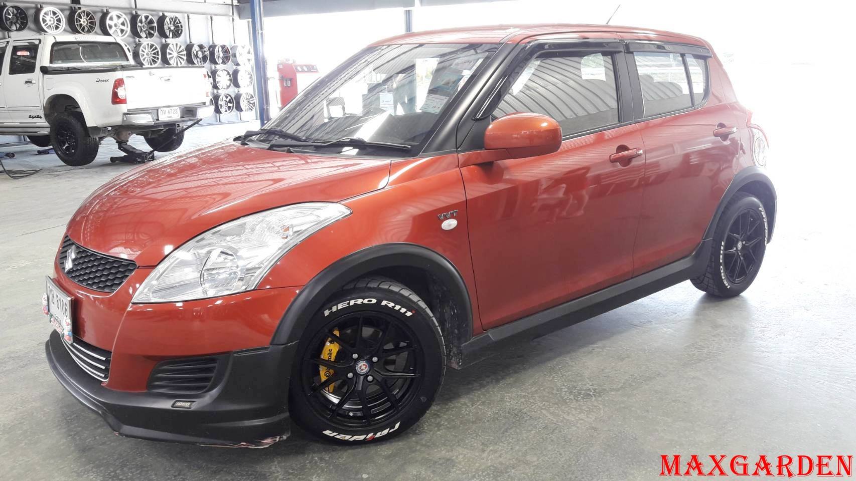 #SUZUKI #SWIFT จัดชุดหล่อซิ่ง 195/55 R15 #RAIDEN HERO R111 จับคู่มากับ ...