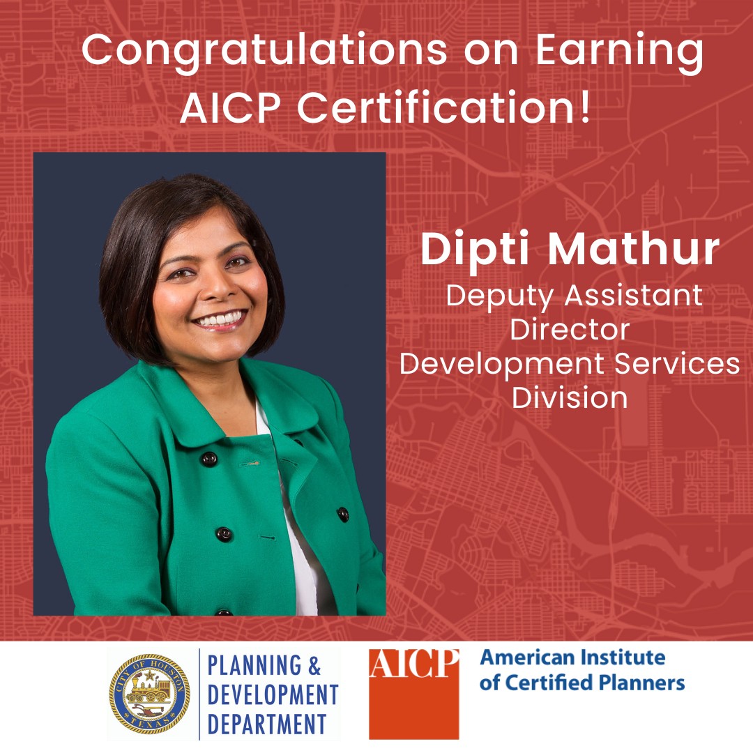 Houston - Congratulations to Dipti Mathur for earning the prestigious ...