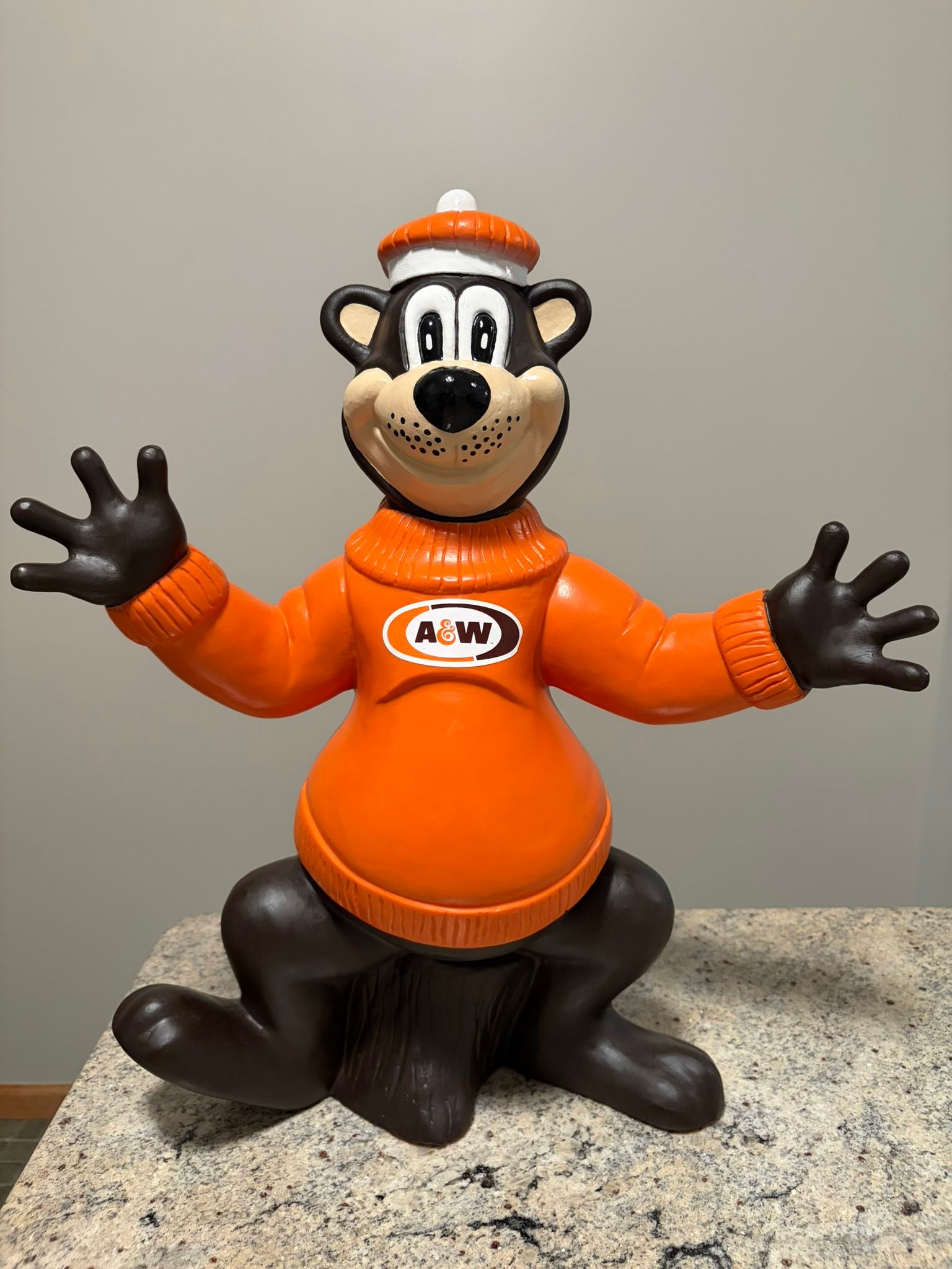 Vintage A&W Root Bear bobble head collectible