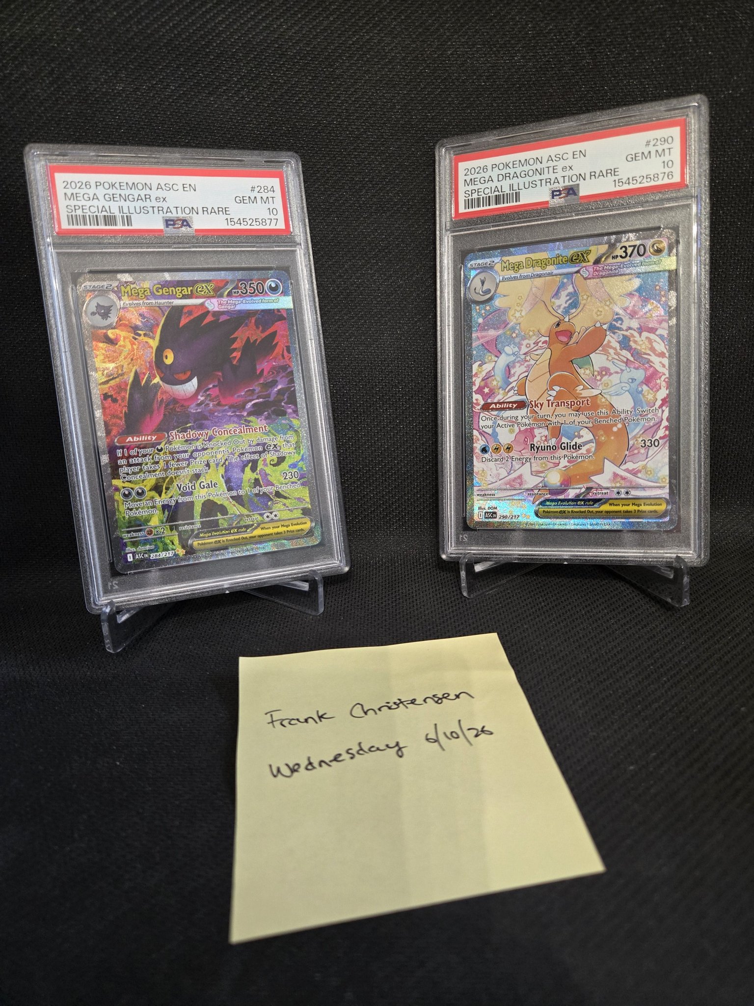 Mega Gengar and Dragonite ex cards for sale