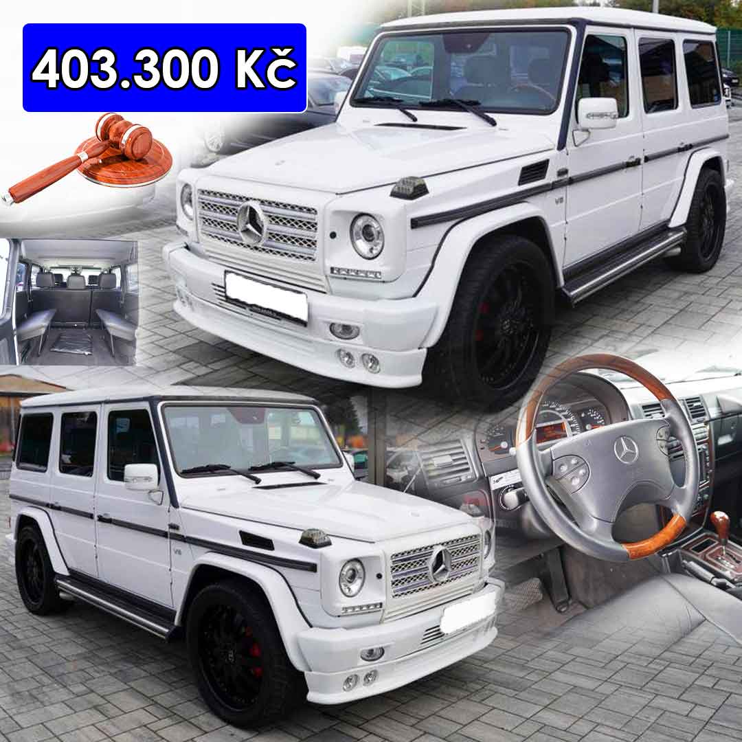 Dražby - Mercedes-Benz G 55 AMG - 403.300 Kč ️ https://www.extrh.cz/13 ...