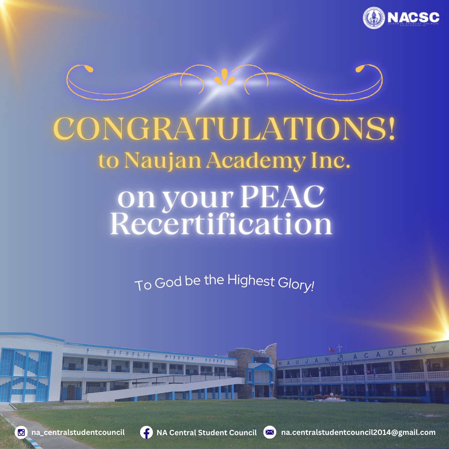 🌟 Congratulations on your... - NA Central Student Council | Facebook