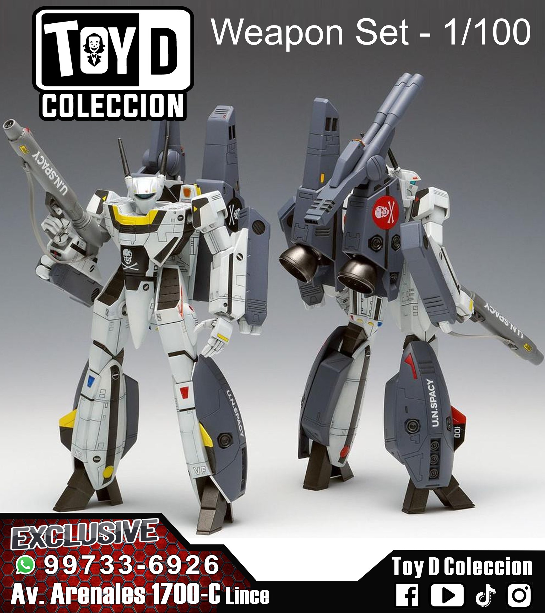 Toy - Robotech TOYNAMI MACROSS VF-1 SUPER WEAPON SET 1/100 #robotech # ...