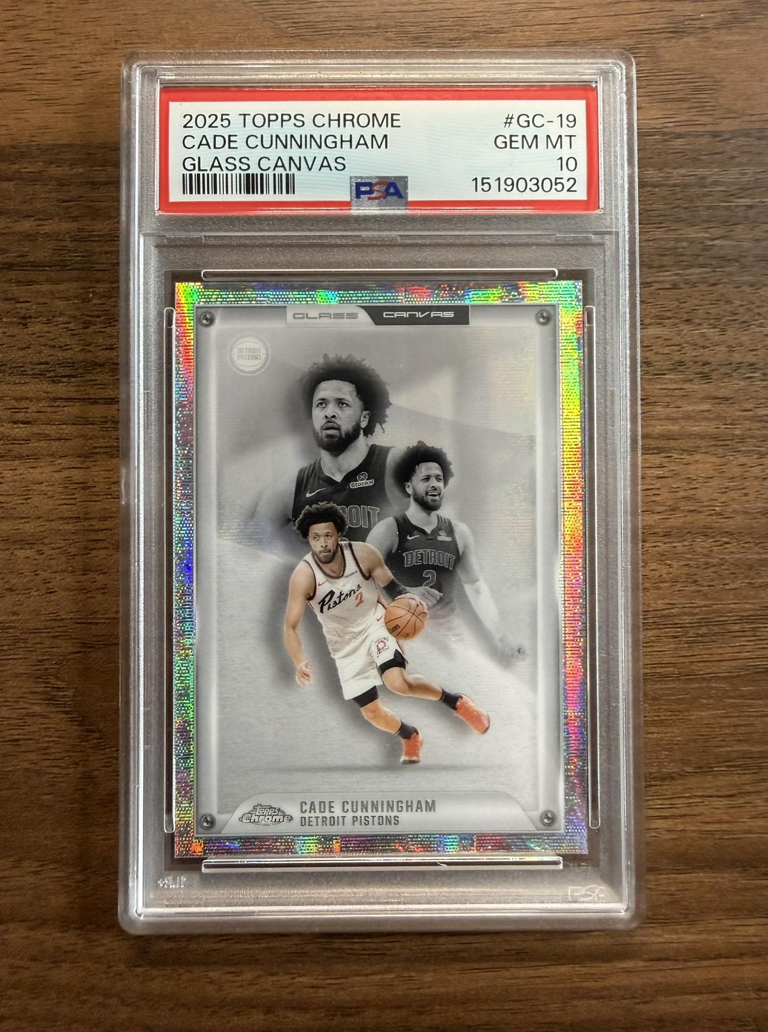 psa chrome card inserts
