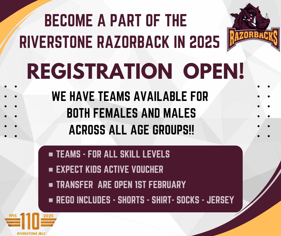 Riverstone - 🎉 Registration Now Open for the 2025 Season!🎉 We’re ...