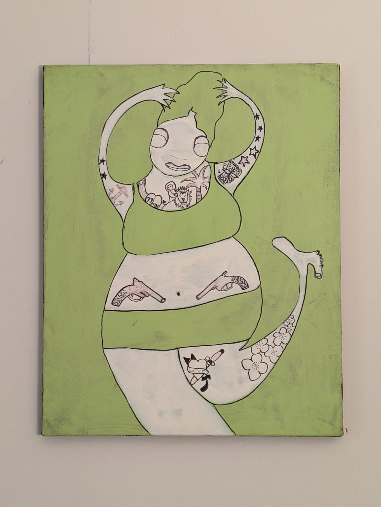 Ruth Allen draws and paints.
