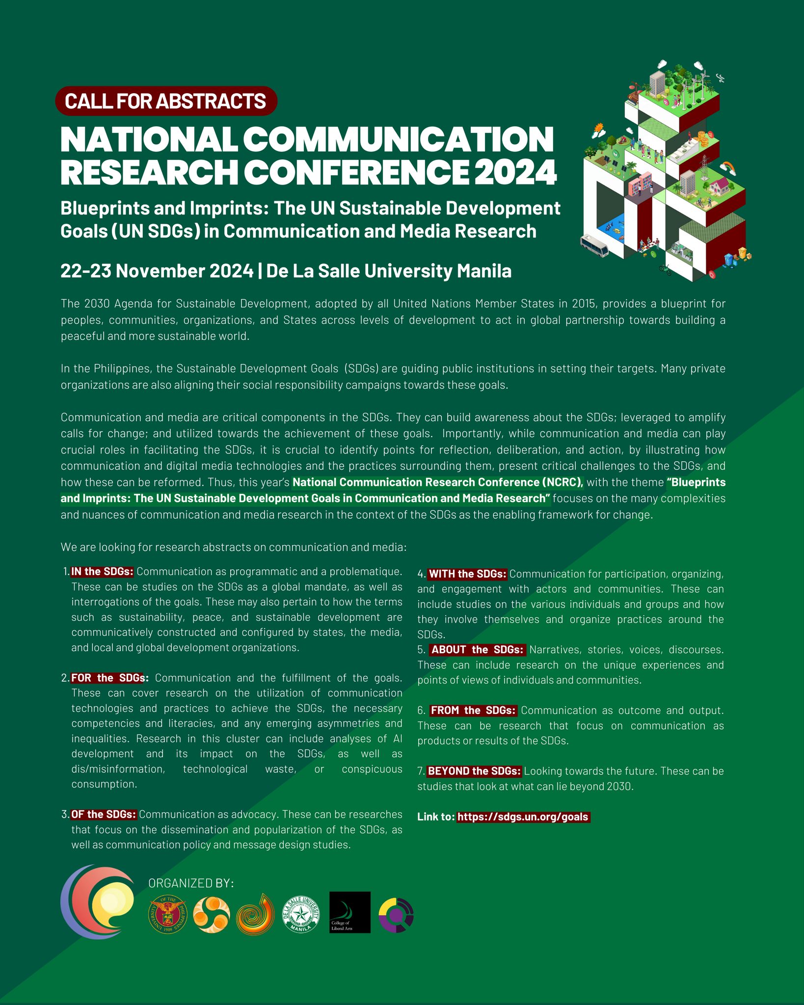 CALL FOR... - National Communication Research Conference