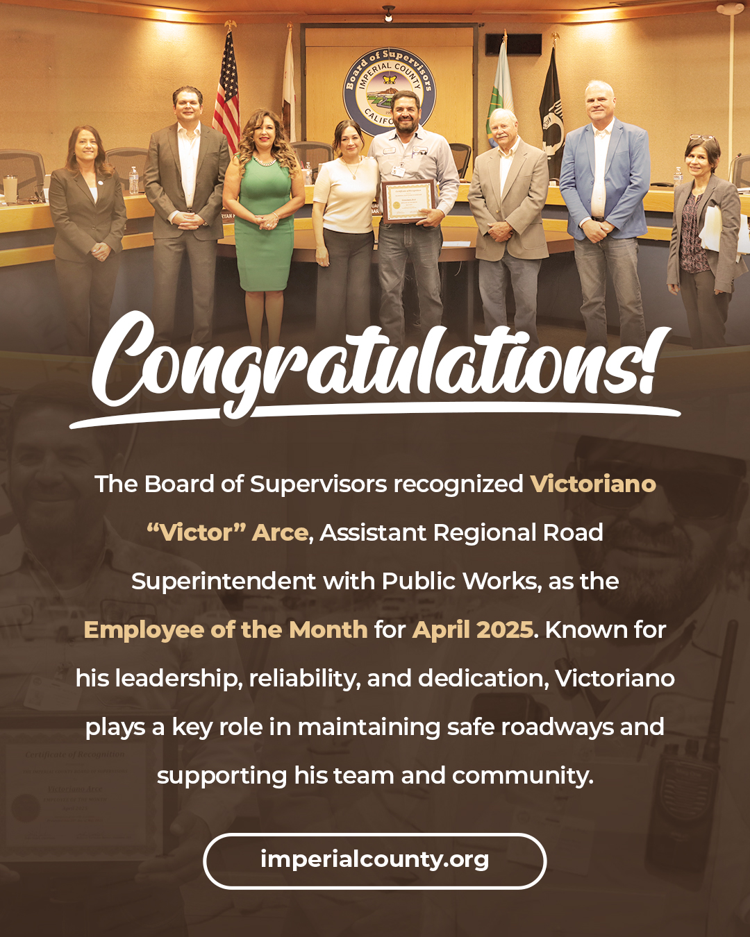 The Board of Supervisors recognized... - County of Imperial | Facebook