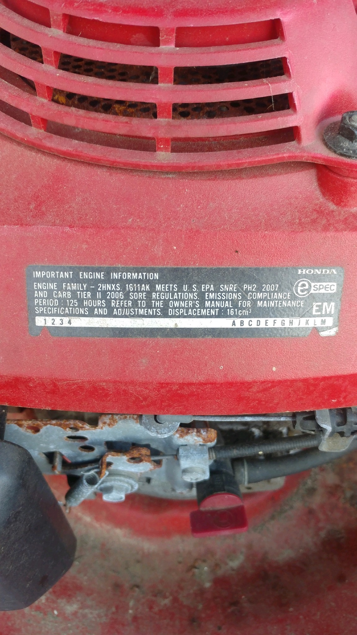 How to identify this engine and find original stickers?