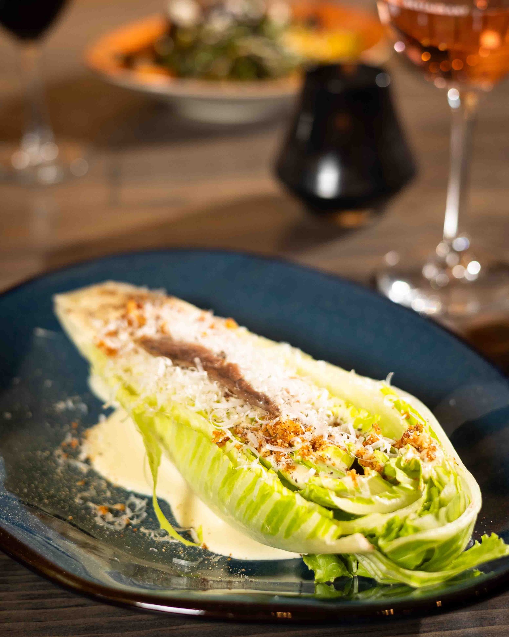 black garlic caesar dressing Freestone's salad for a fresh start Garlic vinaigrette