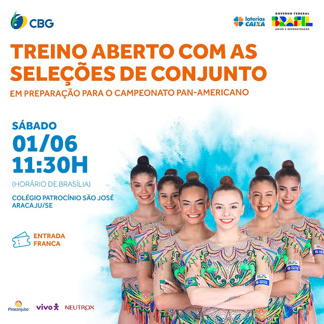 CBG - Cadê os fãs de Ginástica Rítmica em Aracaju?! 👀 Nesse sábado rola ...