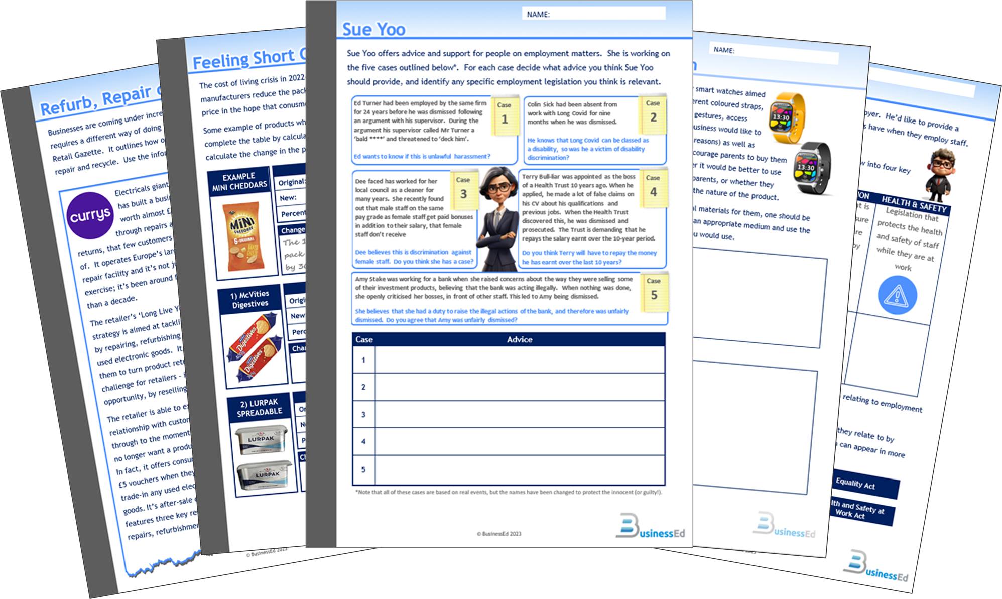 BusinessEd - 10 brand new worksheets are now available for subscribers ...
