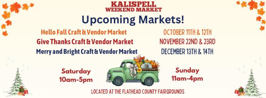 Kalispell Weekend Market- Give Thanks Craft & Vendor Market