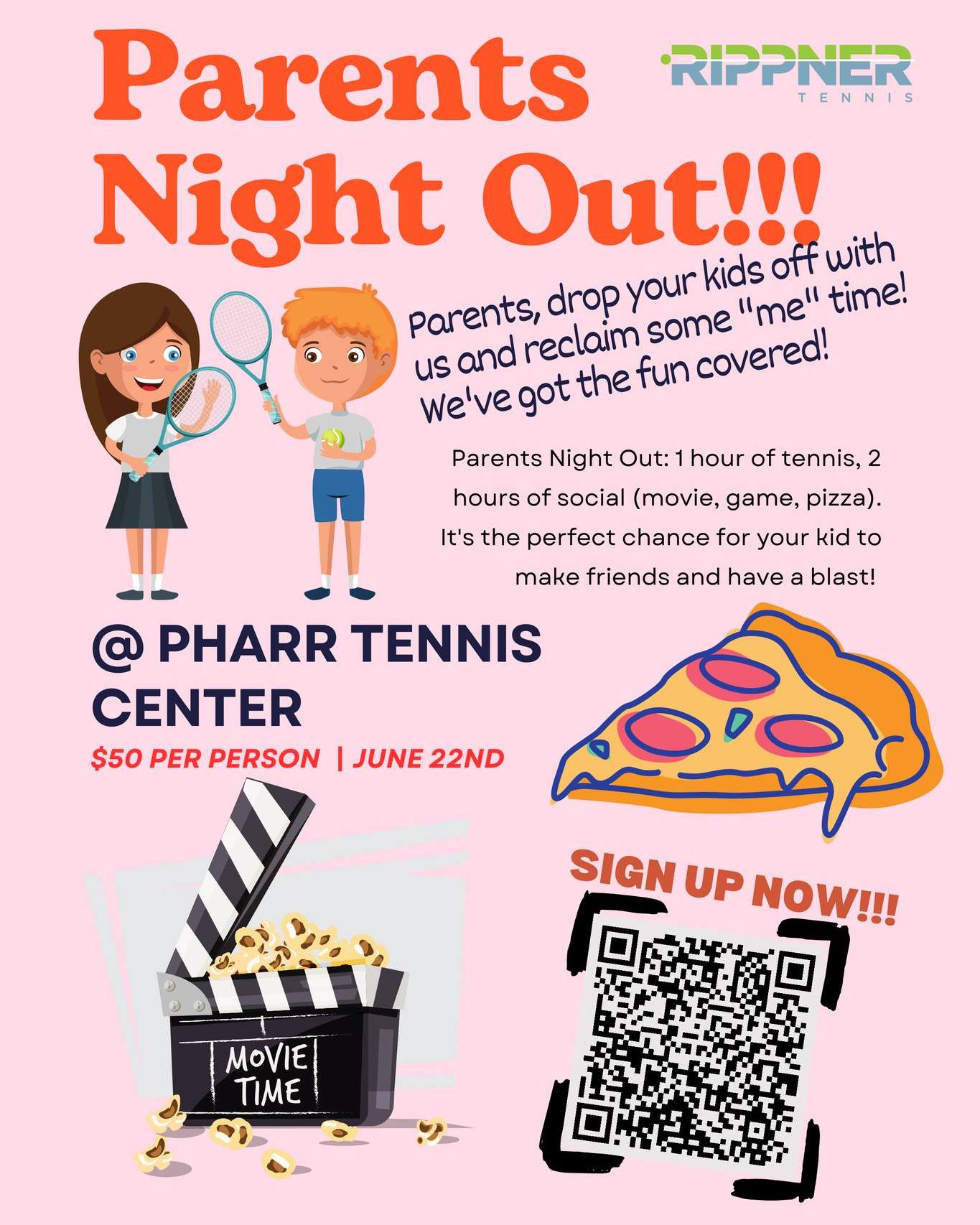 RippnerTennis - 🎾🌟 Parents Night Out at Rippner Tennis Tennis! 🌟🎾 Hey ...