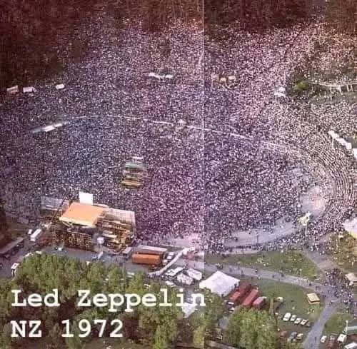 In 1972, Led Zeppelin embarked on their first and only tour of New 