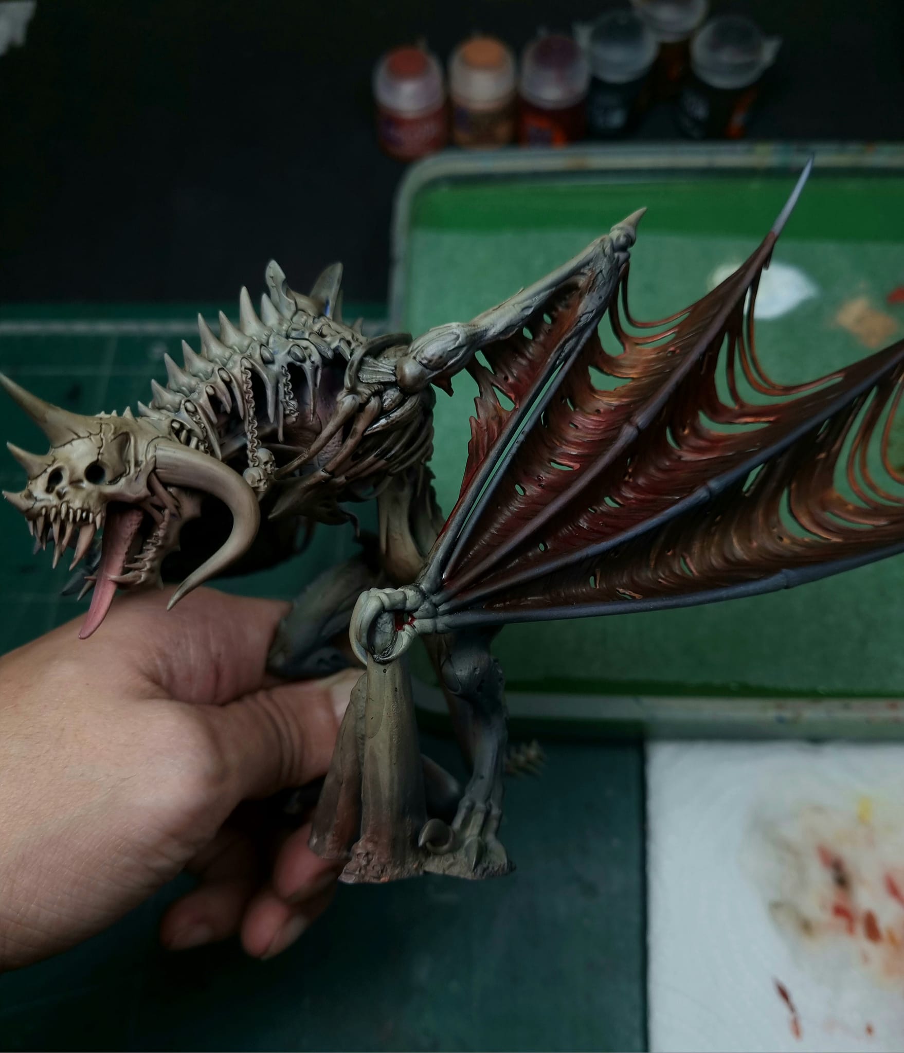 Wip of the creature caster zombie dragon.