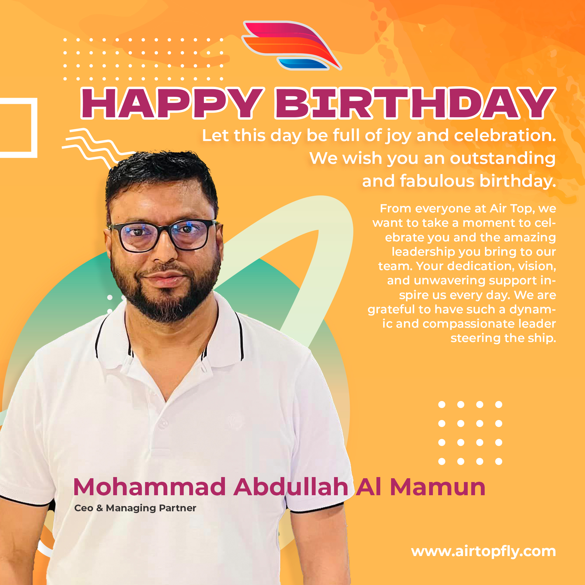 Air Top - 🎉🎂 Happy Birthday to our incredible Boss! Al...