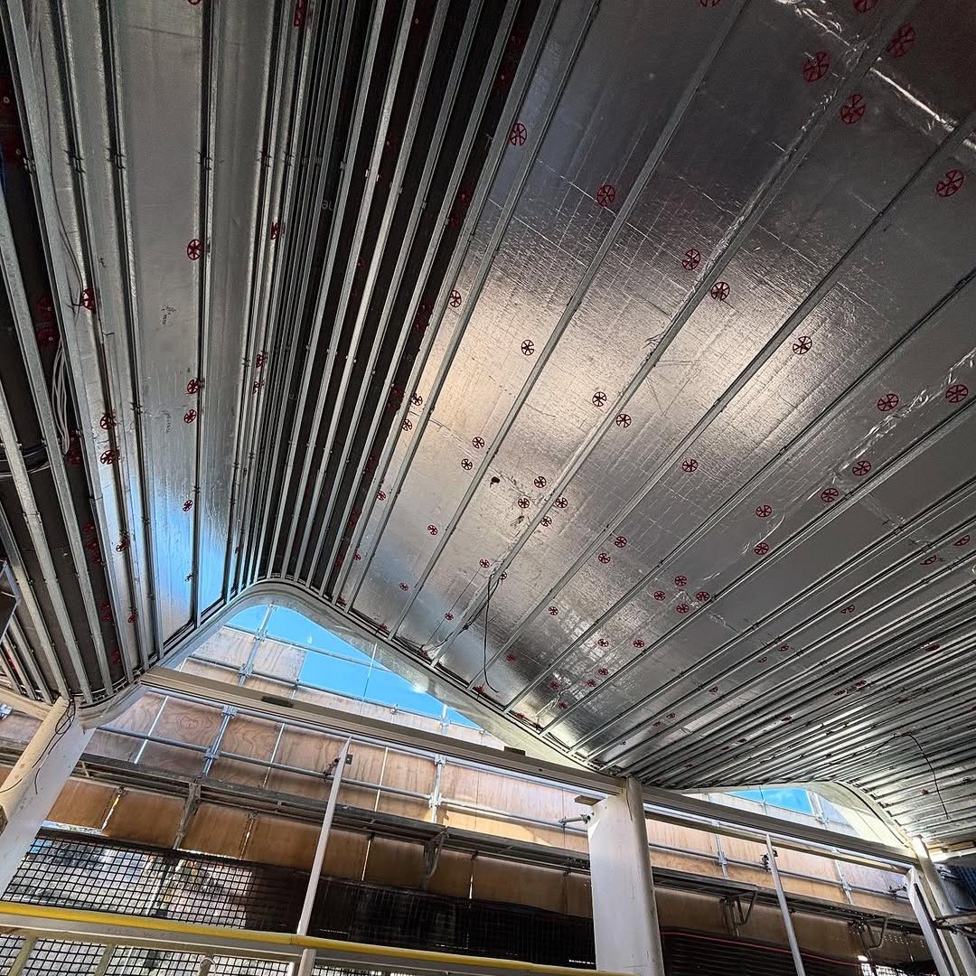 Rondo - Ceiling and bulkhead framing in progress by @plasteringdirect ...