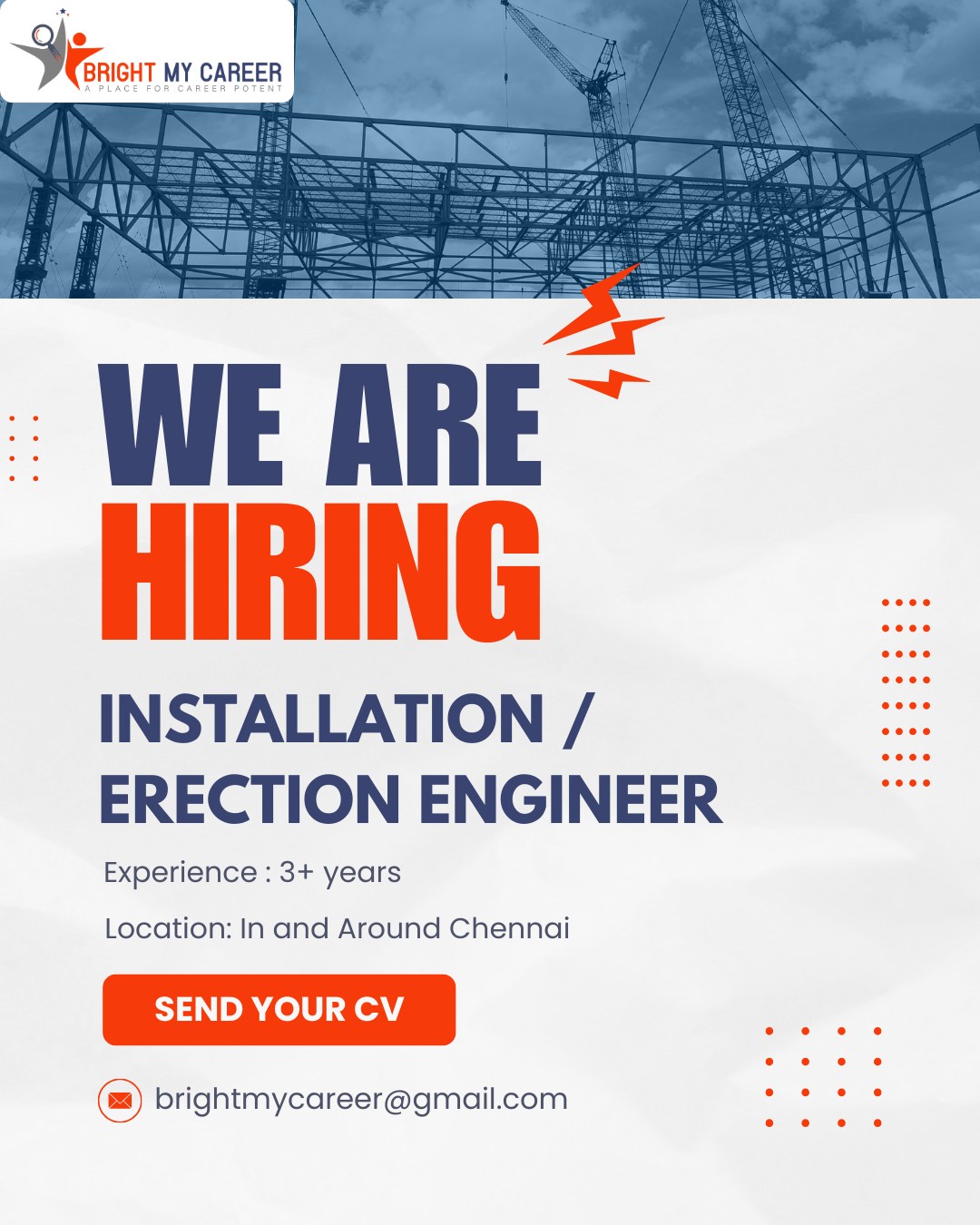 Bright - 🚧 We're Hiring: Installation/Erection Engineer 🚧 An exciting ...