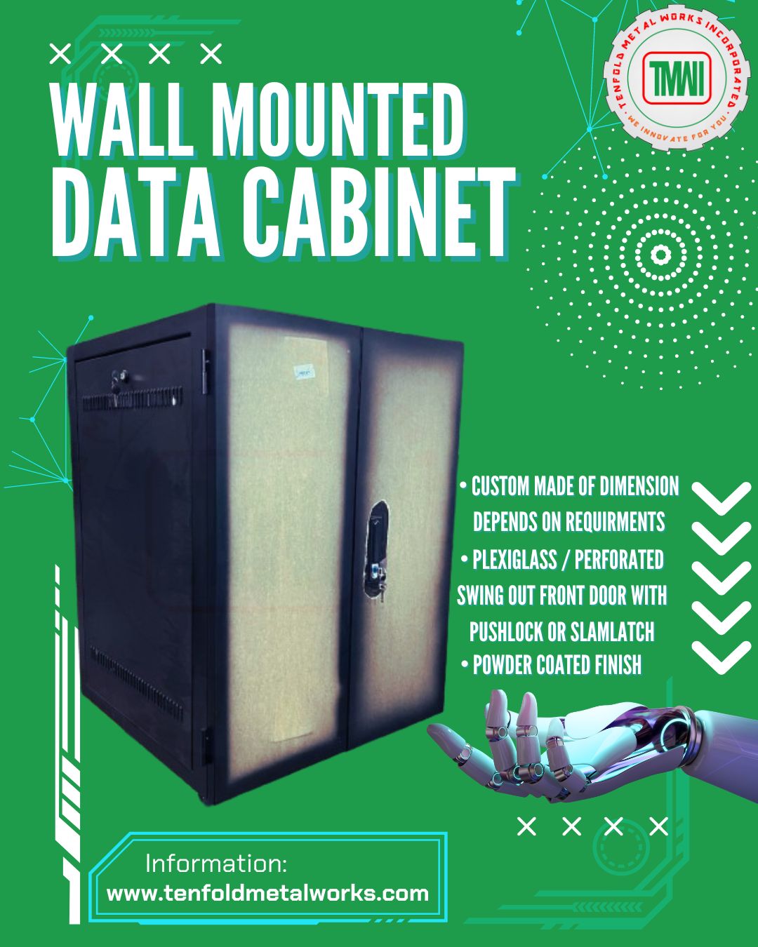 Tenfold - WALL MOUNTED DAT CABINET We fabricate custom dimensions ...